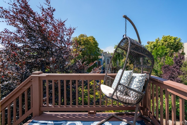 49 Hill St, San Francisco, CA 94110 - view of wooden deck