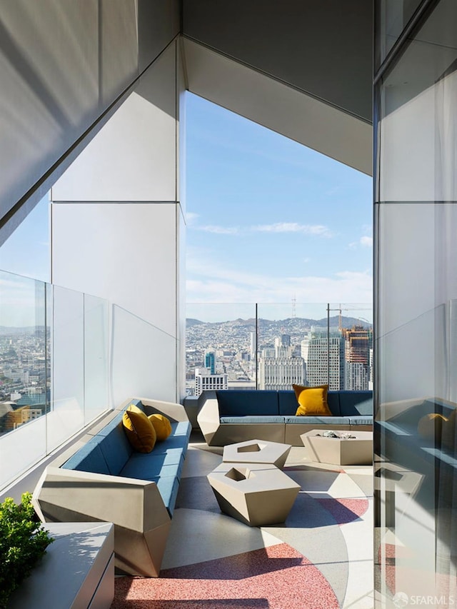 balcony with an outdoor living space