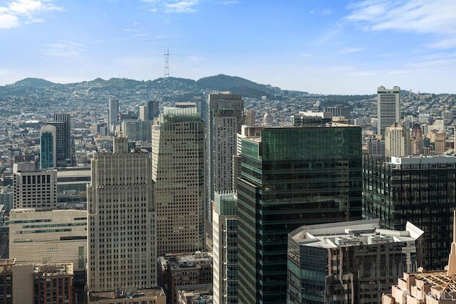 city view with a mountain view