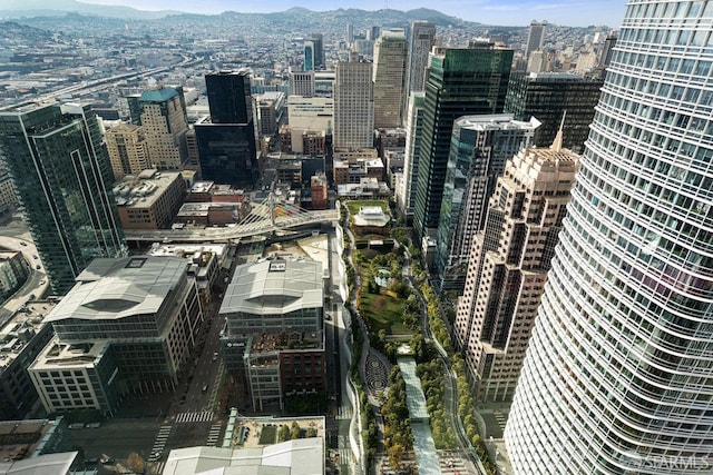 view of city with a mountain view