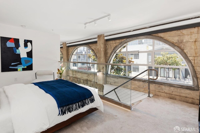 1 Rausch St Unit A, San Francisco, CA 94103 - carpeted bedroom featuring rail lighting