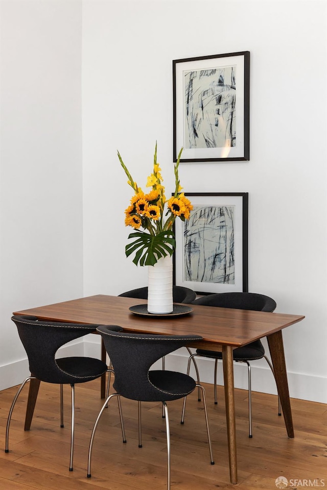 1 Rausch St Unit A, San Francisco, CA 94103 - dining space featuring wood finished floors and baseboards