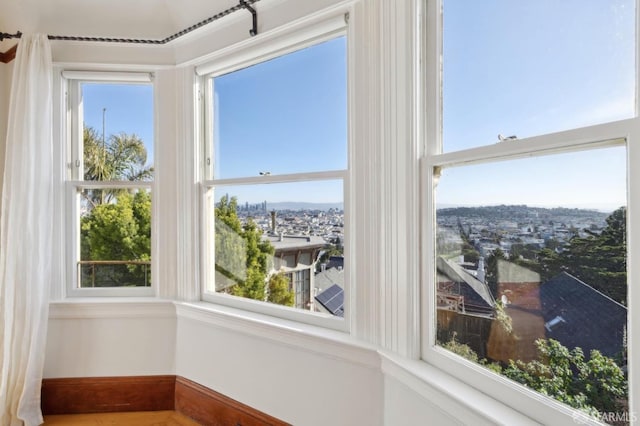 view of sunroom