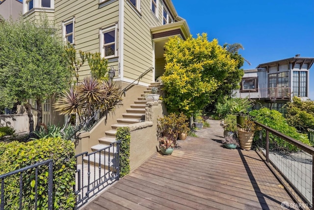 4020 20th St, San Francisco, CA 94114 - view of home's community featuring stairs and a deck