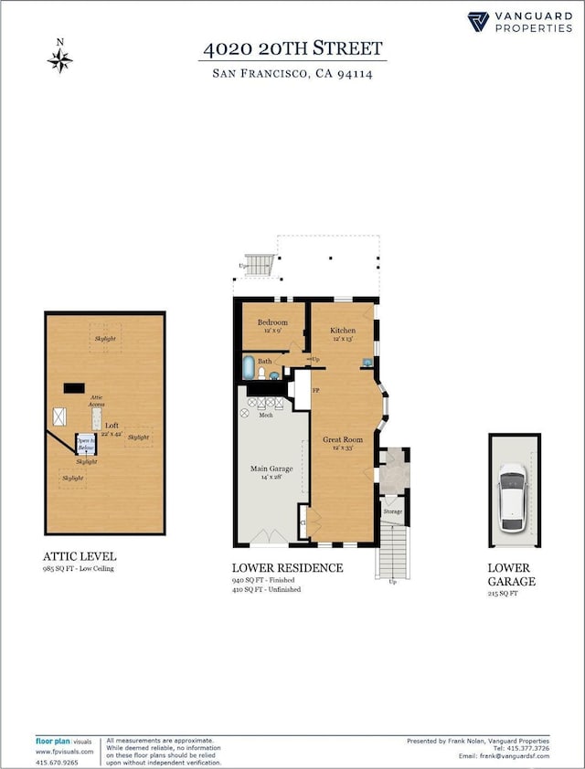 4020 20th St, San Francisco, CA 94114 - property floor plan