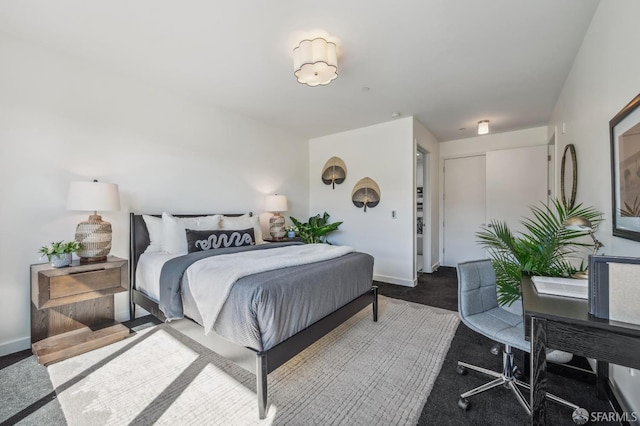 bedroom featuring carpet flooring