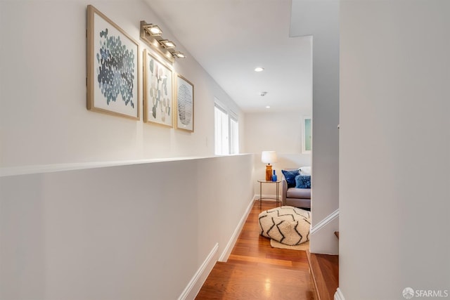 20 Marietta Dr, San Francisco, CA 94127 - corridor featuring wood finished floors, baseboards, and recessed lighting