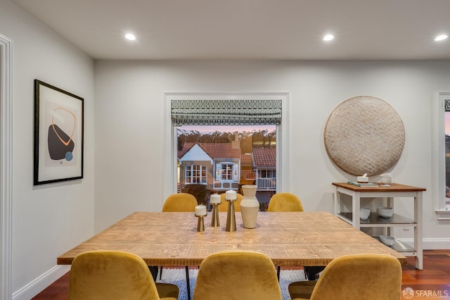 20 Marietta Dr, San Francisco, CA 94127 - dining room with recessed lighting, baseboards, and wood finished floors