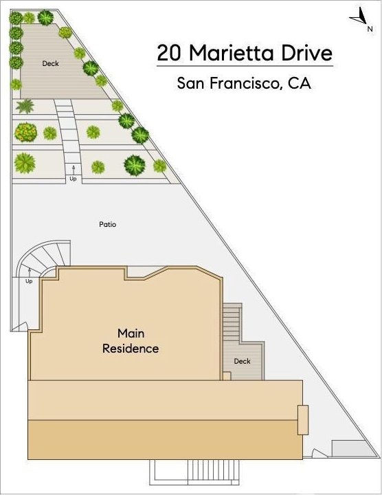 20 Marietta Dr, San Francisco, CA 94127 - room layout