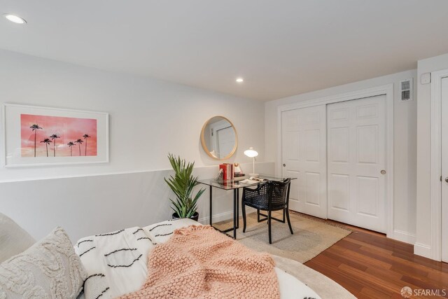 20 Marietta Dr, San Francisco, CA 94127 - bedroom with wood finished floors, recessed lighting, a closet, and baseboards