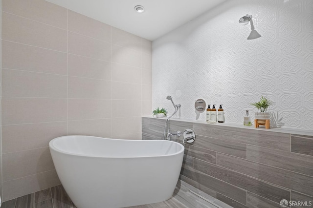 116 Alta St, San Francisco, CA 94133 - full bathroom with tile walls and a soaking tub