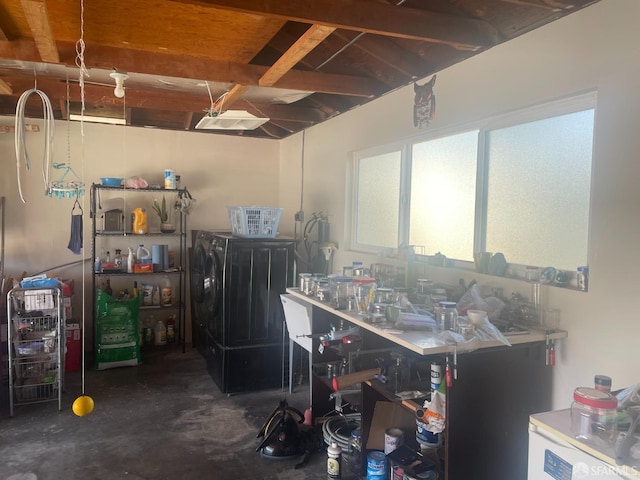 21723 Ada St, Castro Valley, CA 94546 - below grade area featuring washer / clothes dryer