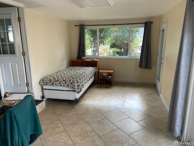 21723 Ada St, Castro Valley, CA 94546 - bedroom featuring light tile patterned flooring and baseboards