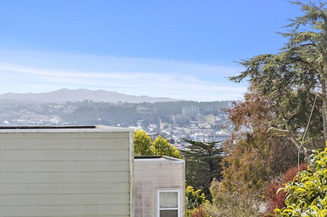 property view of mountains with a view of city