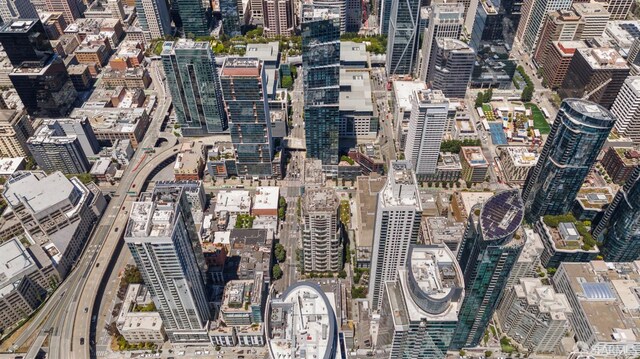 333 1st St Unit N1404, San Francisco, CA 94105 - aerial view of property and surrounding area with nearby urban area