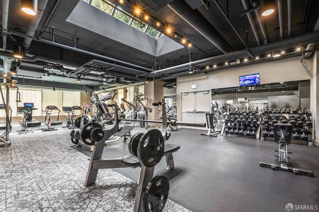 333 1st St Unit N1404, San Francisco, CA 94105 - gym featuring a towering ceiling