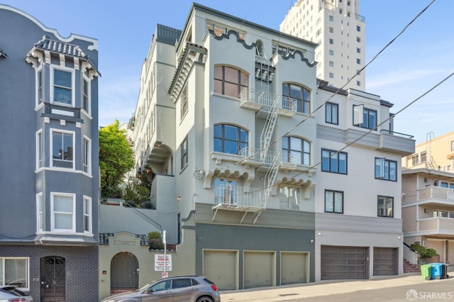 1250 Vallejo St Unit 2, San Francisco, CA 94109 - view of apartment building / complex with an attached garage