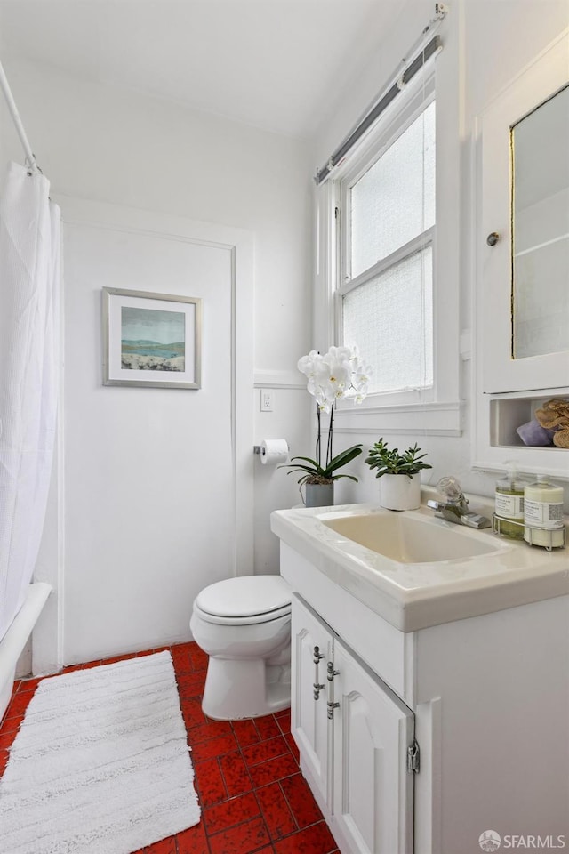 1250 Vallejo St Unit 2, San Francisco, CA 94109 - full bathroom with vanity and shower / bathtub combination with curtain