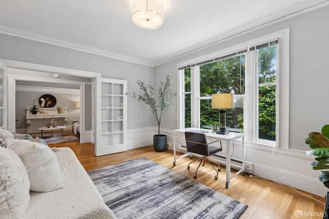 1250 Vallejo St Unit 2, San Francisco, CA 94109 - office with ornamental molding and wood finished floors