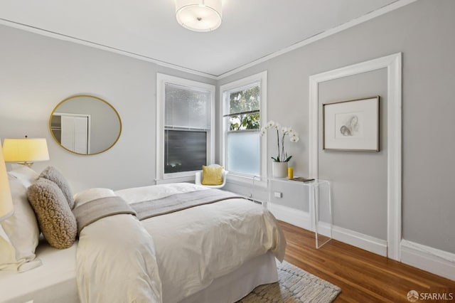 1250 Vallejo St Unit 2, San Francisco, CA 94109 - bedroom featuring wood finished floors and crown molding