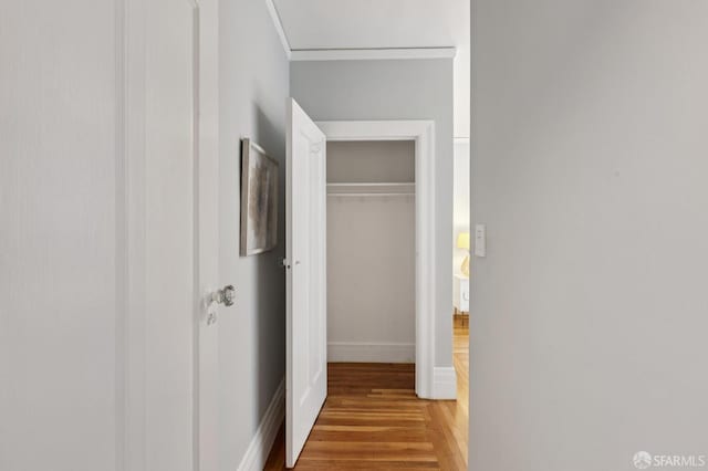 1250 Vallejo St Unit 2, San Francisco, CA 94109 - hallway featuring wood finished floors and baseboards