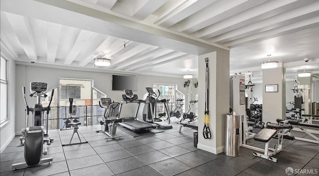 view of exercise room