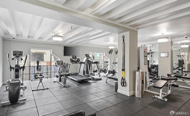 view of exercise room