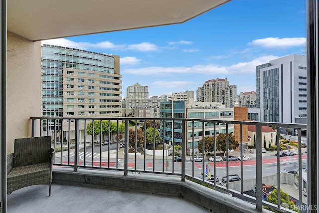 1200 Gough St Unit 4B, San Francisco, CA 94109 - balcony featuring a view of city