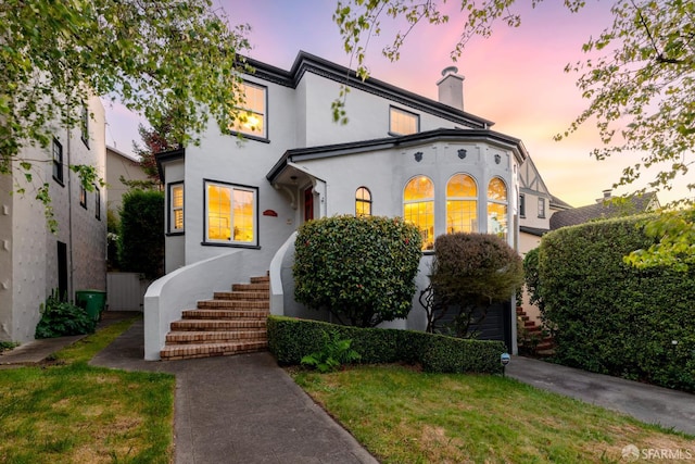 192 Yerba Buena Ave, San Francisco, CA 94127 - view of front of house with stucco siding and a chimney