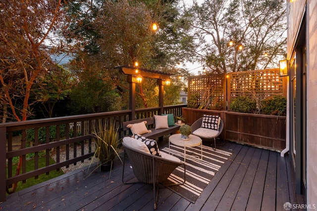 192 Yerba Buena Ave, San Francisco, CA 94127 - wooden deck with an outdoor hangout area