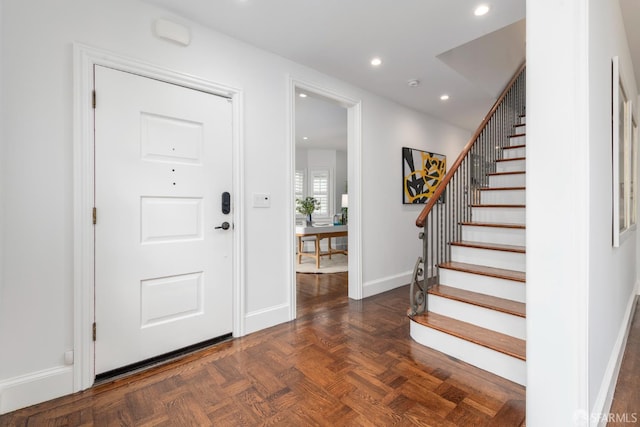 192 Yerba Buena Ave, San Francisco, CA 94127 - foyer featuring stairway, recessed lighting, and baseboards
