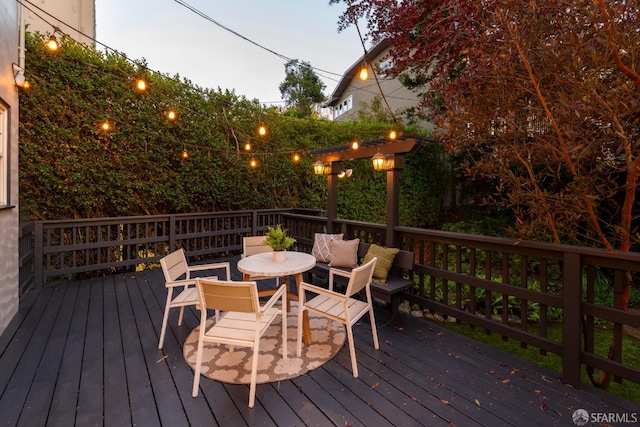 192 Yerba Buena Ave, San Francisco, CA 94127 - wooden terrace with outdoor dining area