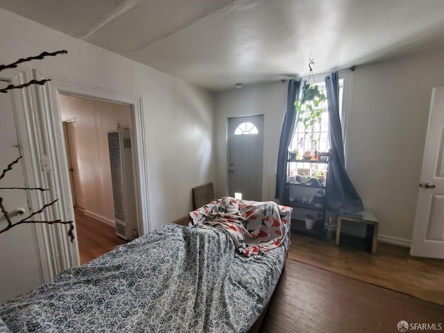 interior space featuring dark hardwood / wood-style floors