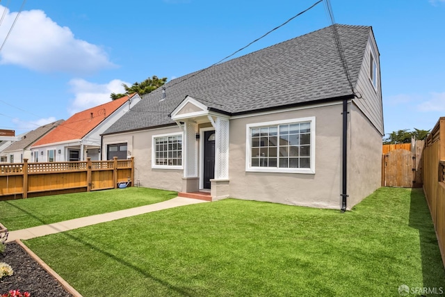 212 Kavanaugh Way, Pacifica, CA 94044 - rear view of house featuring roof with shingles, stucco siding, and a fenced backyard