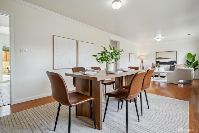 212 Kavanaugh Way, Pacifica, CA 94044 - dining area featuring ornamental molding and light wood-type flooring