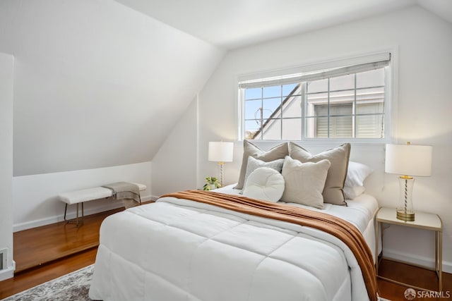 212 Kavanaugh Way, Pacifica, CA 94044 - bedroom featuring lofted ceiling and wood finished floors