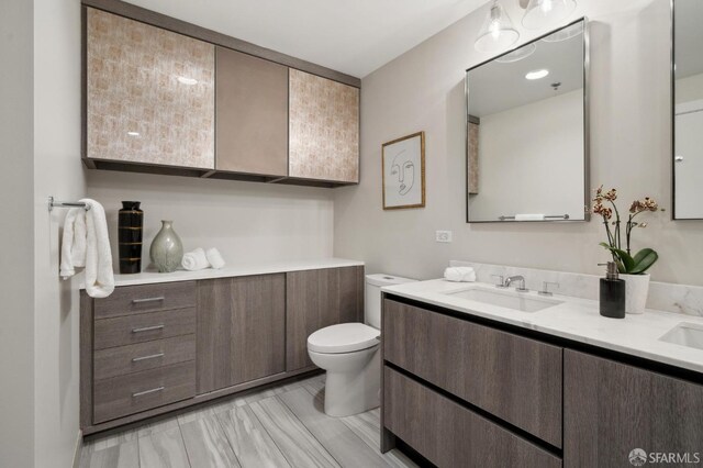 333 Beale St Unit 7G, San Francisco, CA 94105 - full bath featuring a sink, toilet, and double vanity