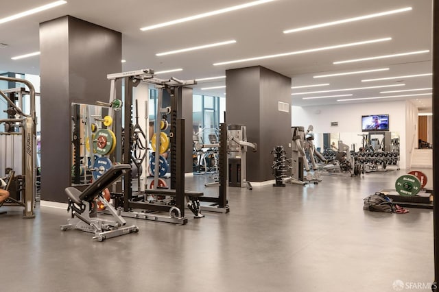 333 Beale St Unit 7G, San Francisco, CA 94105 - gym with visible vents