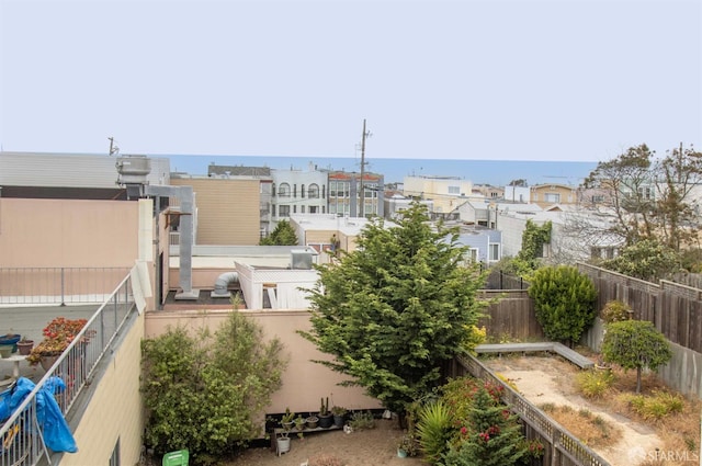 2383-2385 26th Ave, San Francisco, CA 94116 - water view featuring a fenced backyard