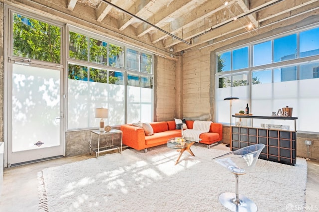 sunroom with a wealth of natural light