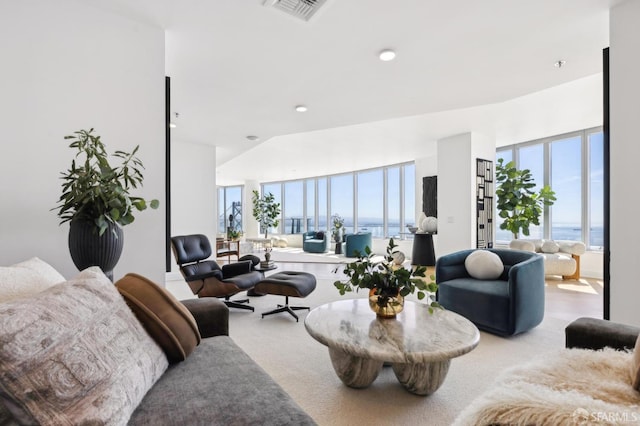 338 Main St Unit Ph36B, San Francisco, CA 94105 - living room with plenty of natural light and recessed lighting