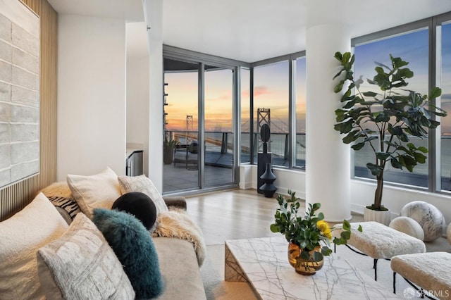 338 Main St Unit Ph36B, San Francisco, CA 94105 - living area featuring wood finished floors
