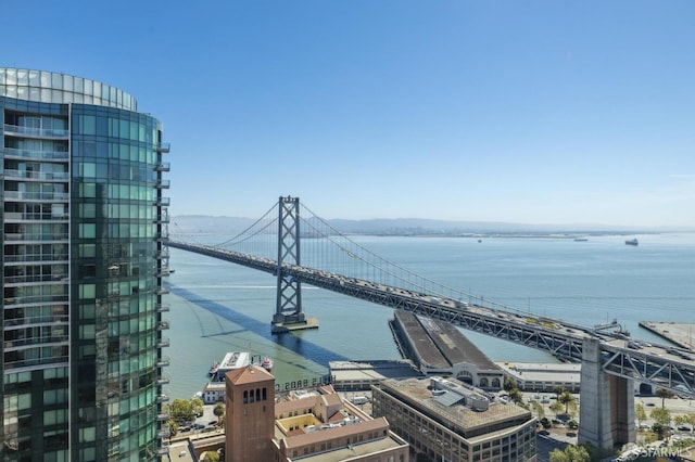 338 Main St Unit Ph36B, San Francisco, CA 94105 - water view featuring a notable bridge
