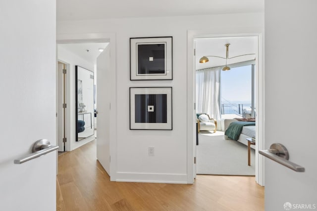 338 Main St Unit Ph36B, San Francisco, CA 94105 - hall with light wood-style floors and baseboards