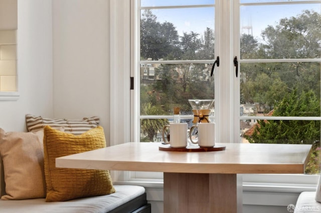 view of dining room