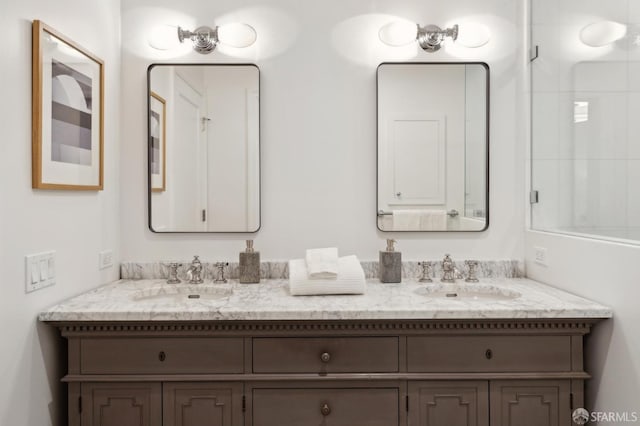 bathroom with vanity