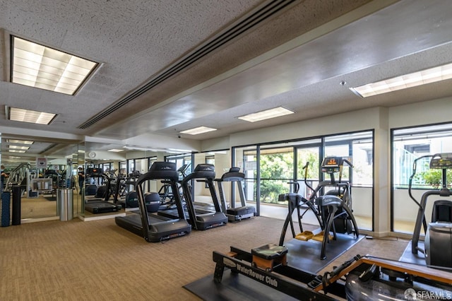 6363 Christie Ave Unit 1823, Emeryville, CA 94608 - workout area with carpet floors