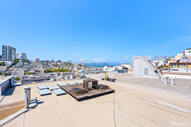 exterior space with a view of city
