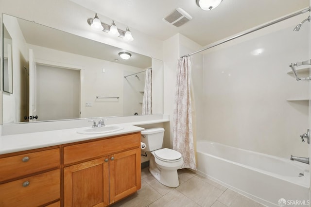104 Diamond Cove Ter, San Francisco, CA 94134 - bathroom featuring tile patterned floors, vanity, and shower / tub combo with curtain