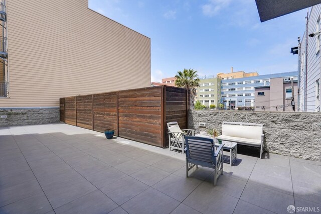 view of patio with outdoor lounge area